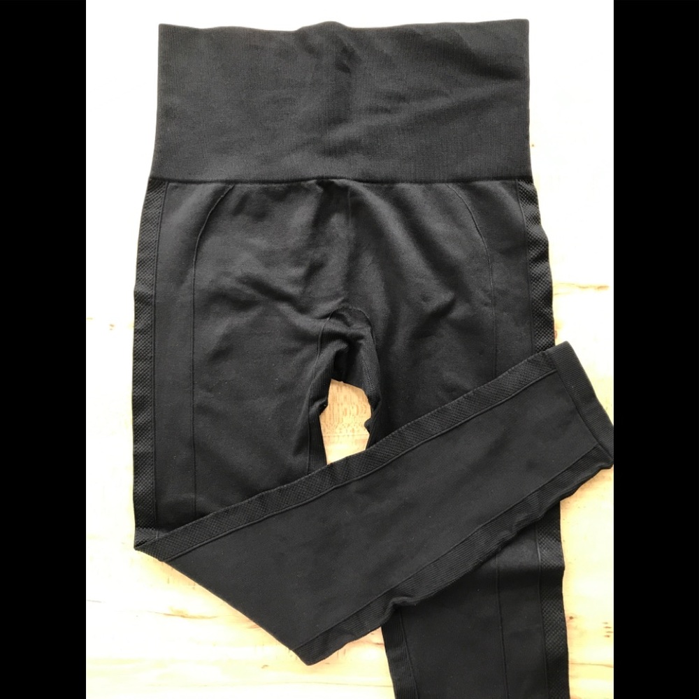 Homma Black High Waisted Compression Leggings XL
